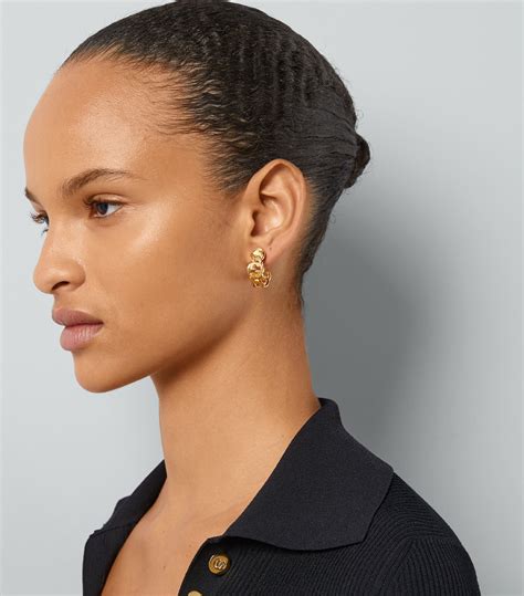 Gucci Interlocking hoop earrings